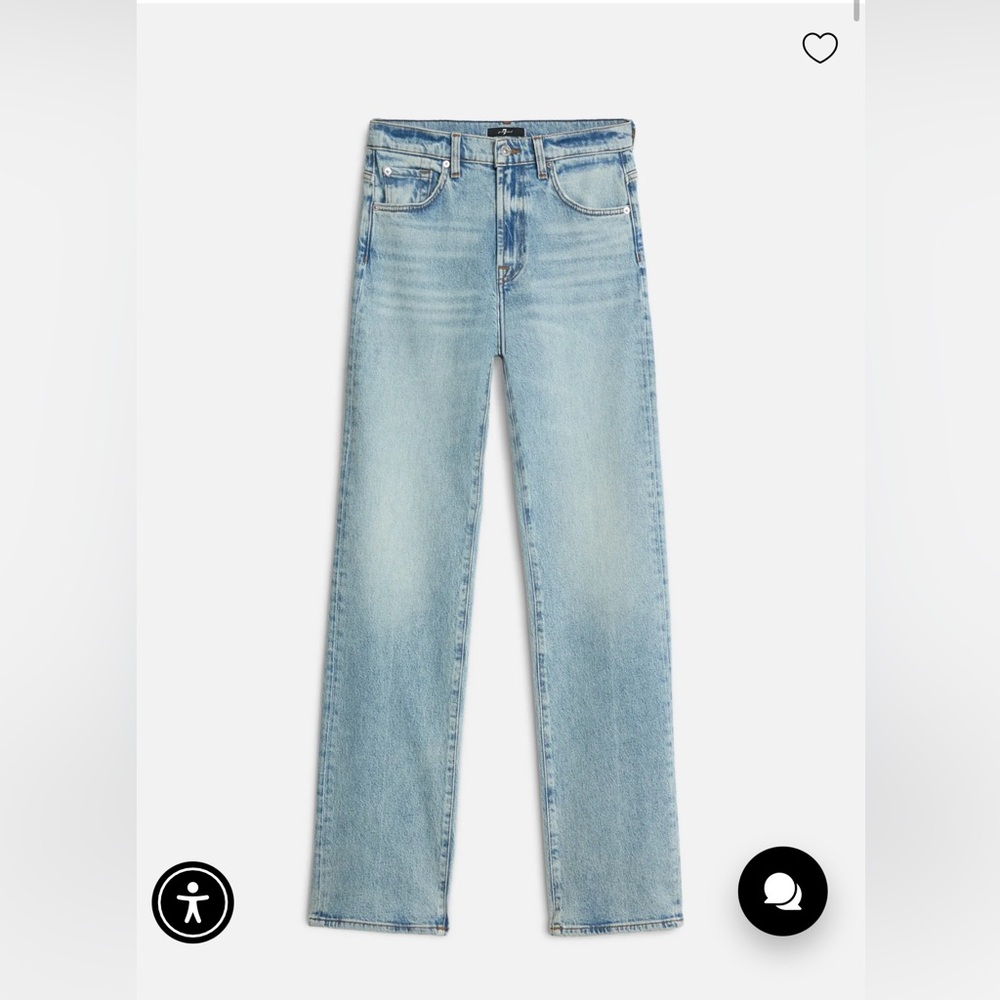 7 for All Mankind Tess Trouser Jeans Color Ode to Size 27